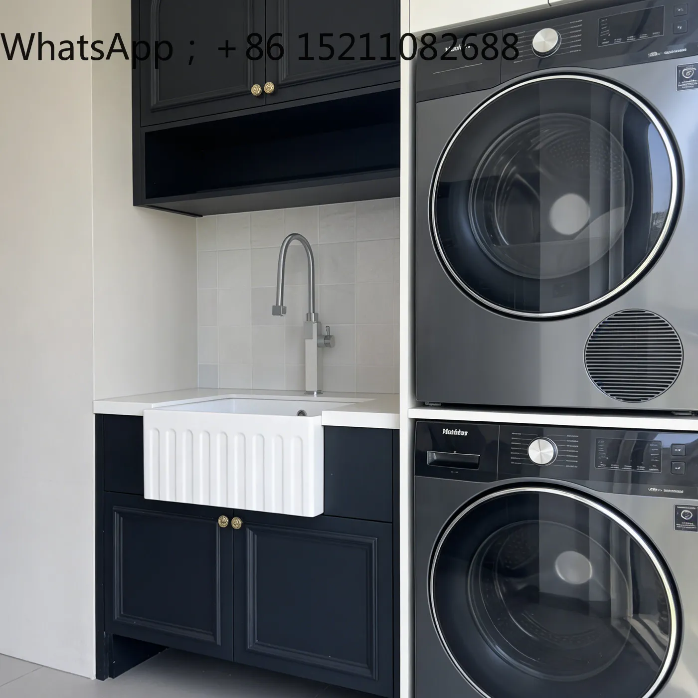 LLY floor-to-ceiling bathroom cabinet sink retro wind rock slab ceramic under the counter basin bathroom cabinet sink integrated