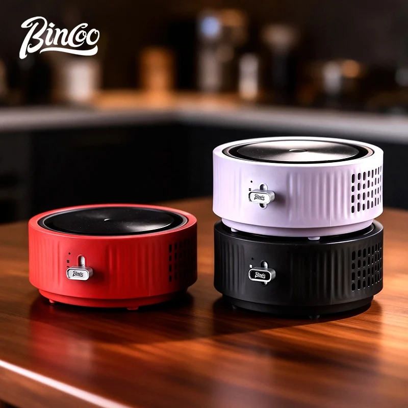

Bincoo Electric Coffee Warmer for Moka Pot Home Use 500W Dual Heat Setting Heating Base Also Works as Water Boiler forCoffee Tea