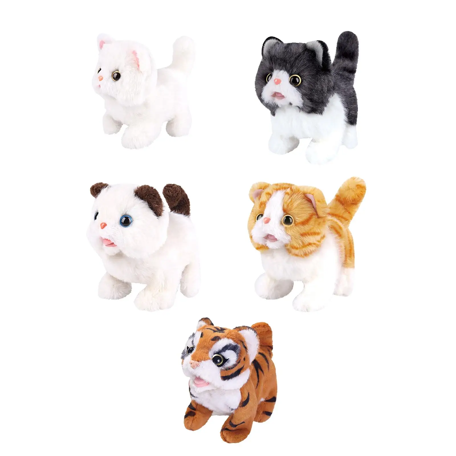 

Electric Cat Plush Toy Appease Toy Soft Plush Musical Gift for Children's