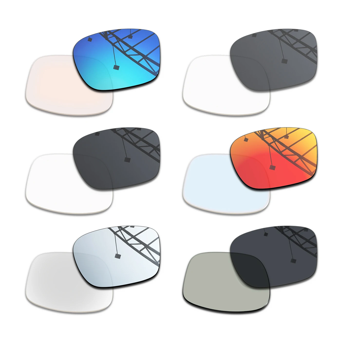 

Suitable for Echo Frame (2nd Gen) 54mm Replacement Lenses-100% UV Protection Anti-Scratch & Impact Resistant