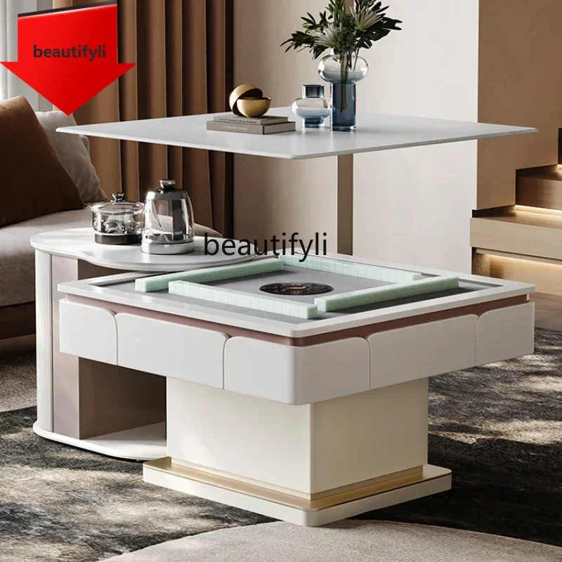 

a44 Lifting coffee table mahjong machine dining table dual-purpose automatic bass electric mahjong table