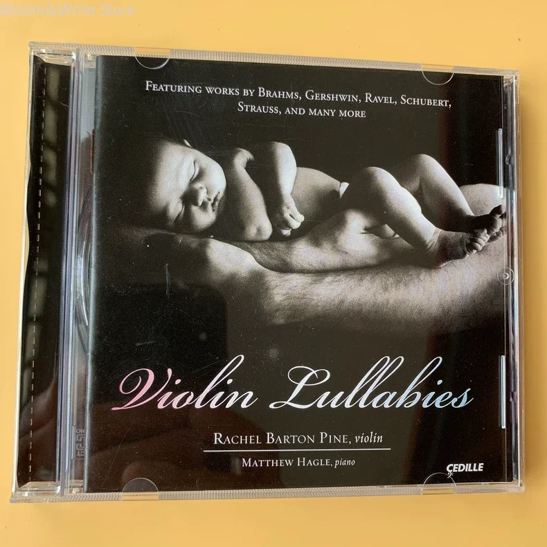 Violin Lullabies Classical CD Rachel Barton Pine Violin Matthew Hagle Piano Soft Melody for Prenatal & Baby Sleep Music Disc