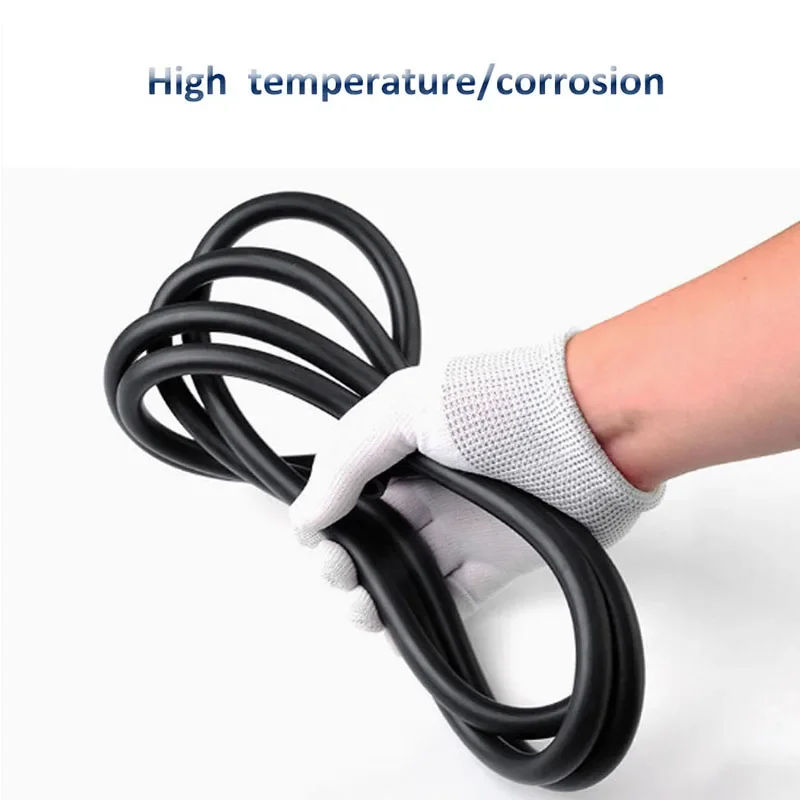 Black Fluororubber FKM Viton Oil Hose Tube Tubing Pipe Acid alkali high temperature corrosion resistance  ID 2~16mm
