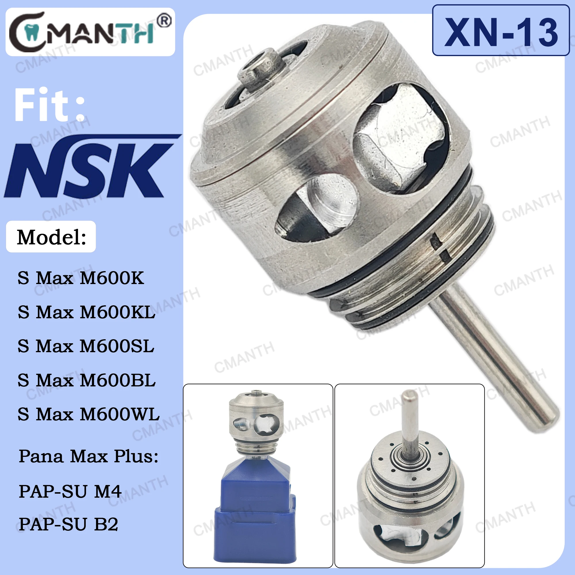 

Dental Turbine Air Rotor SX-SU03 Cartridge For NSK S Max M600L M600K Pana Max Plus PAP-SU M4 / PAP-SU B2 High Speed Handpiece