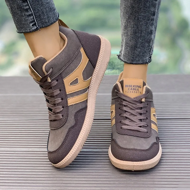 Women Sneakers 2024 New Spring and Autumn Casual Lace Up Loafers Outdoor Versatile Walking Sneakers Fashion Zapatos De Mujer