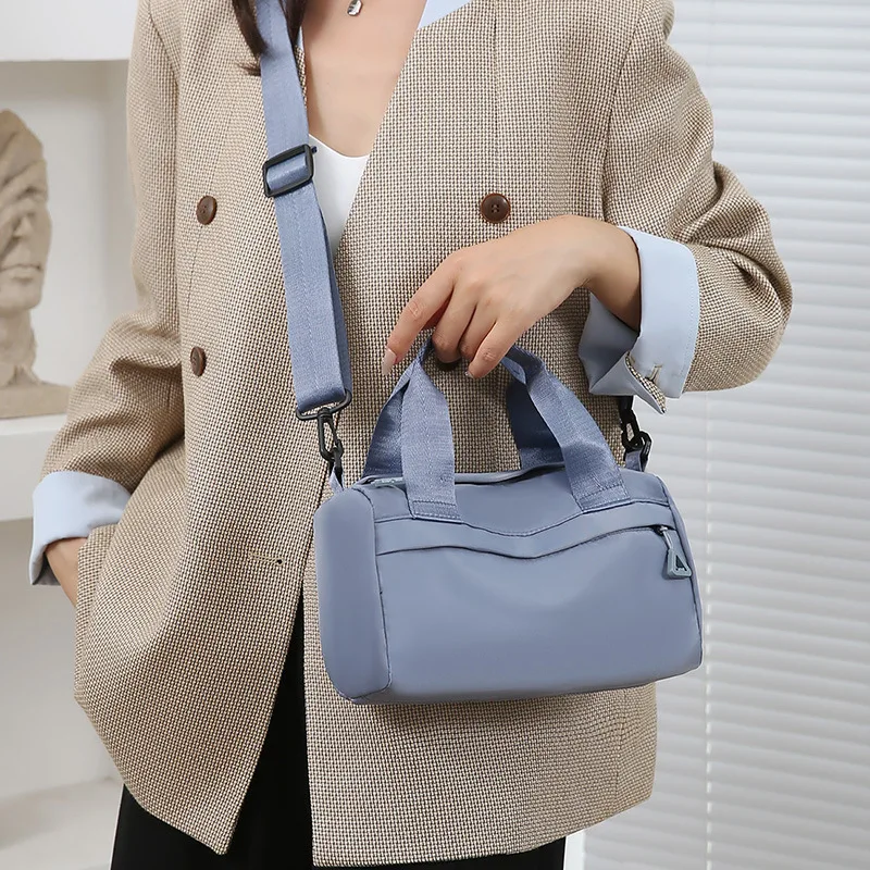 Women Nylon Shoulder Bag Waterproof Crossbody Messenger Bag Casual Handbag Adjustable Strap Daily Use Ladies Shopping Bag