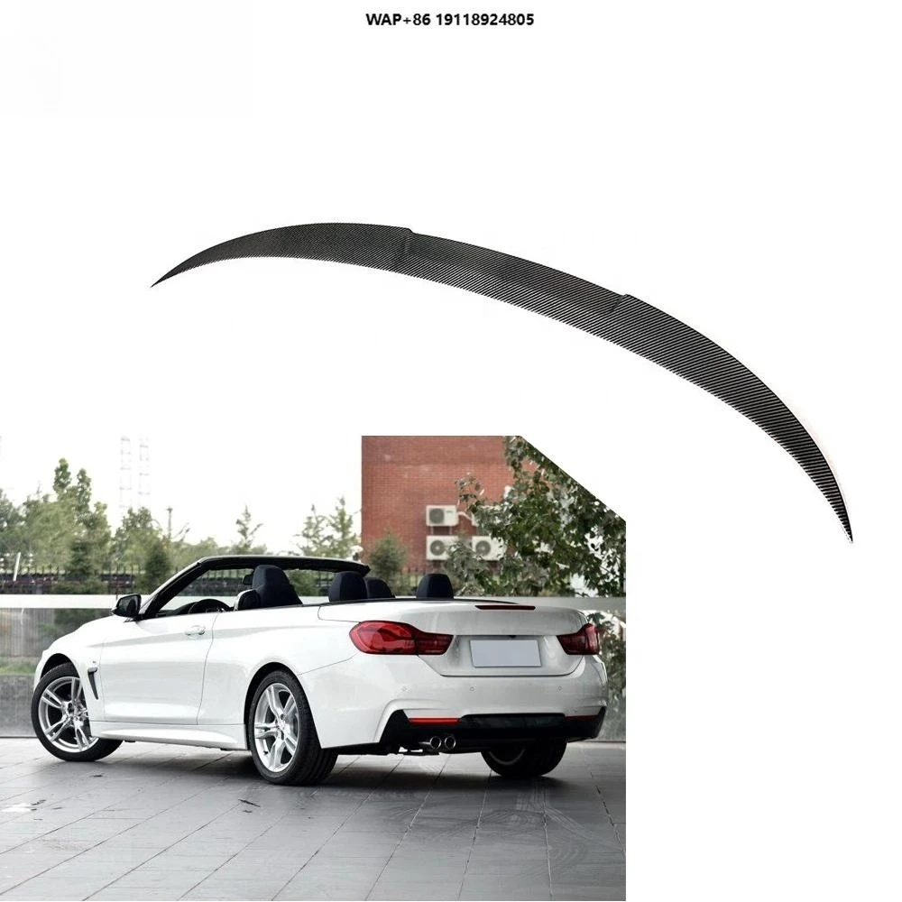 

4Series M4 Style Carbon Fiber Car Boot Spoiler for B-MW F33 F83 428I 435I 430I M4 Convertible 2-Door 2014-2019