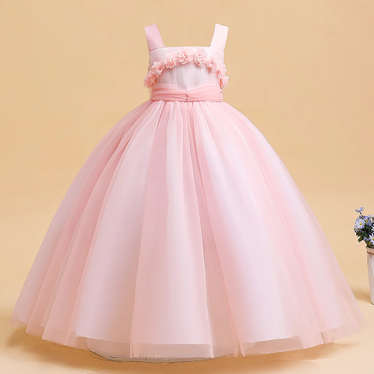 Christmas Princess Dress Teen Girls Bridesmild Clothes Flower Girl Dresses For Wedding Prom Gown Kids Birthday Party Vestidos