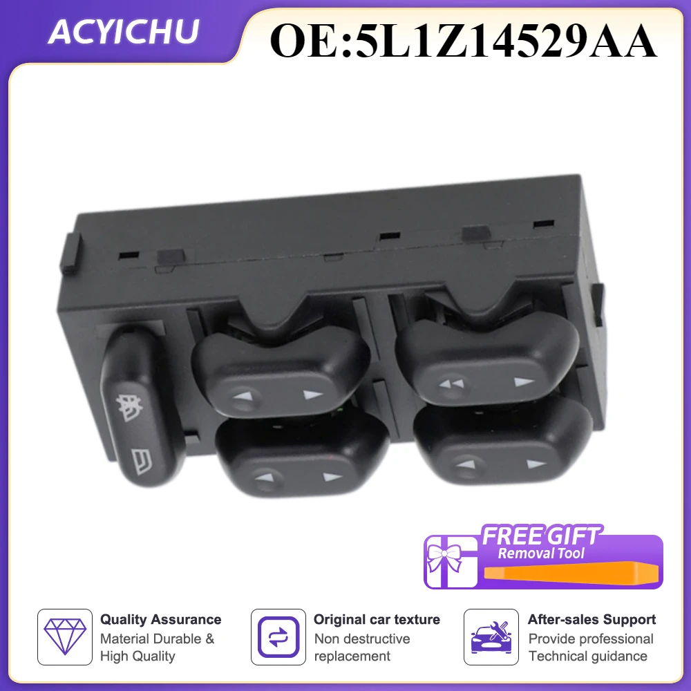 New Power Master Control Power Lifter Window Switch For Ford F-150 Crown Victoria Expedition Lincoln Mercury 5L1Z-14529-AA