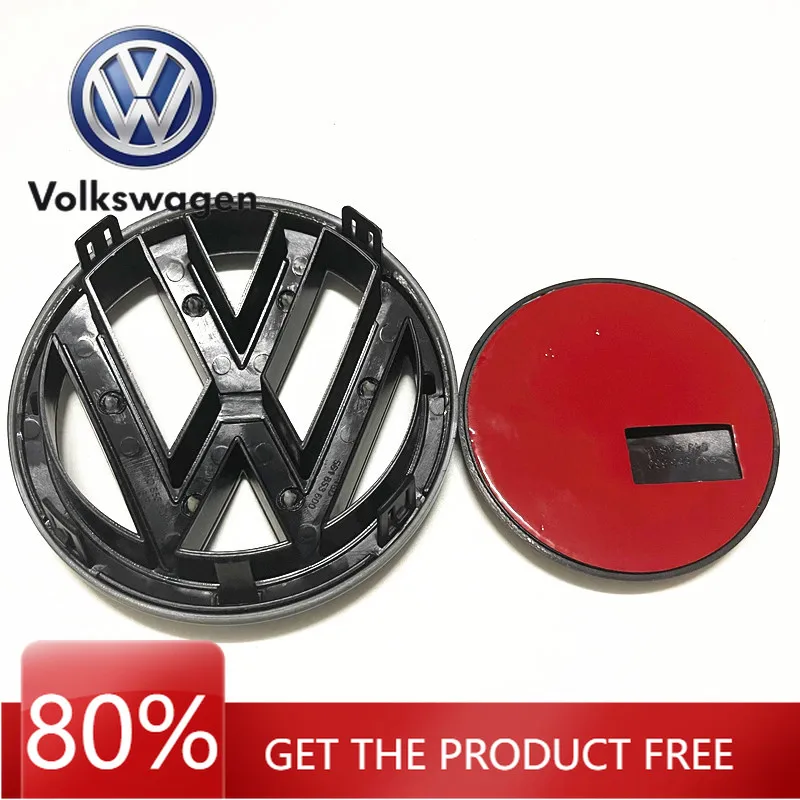 

For VOLKSWAGEN 3D ABS Car Front Logo Grille Badge Trunk Badge Car Replacement Accessories for Volkswagen Tiguan 5N0853601 5ND853