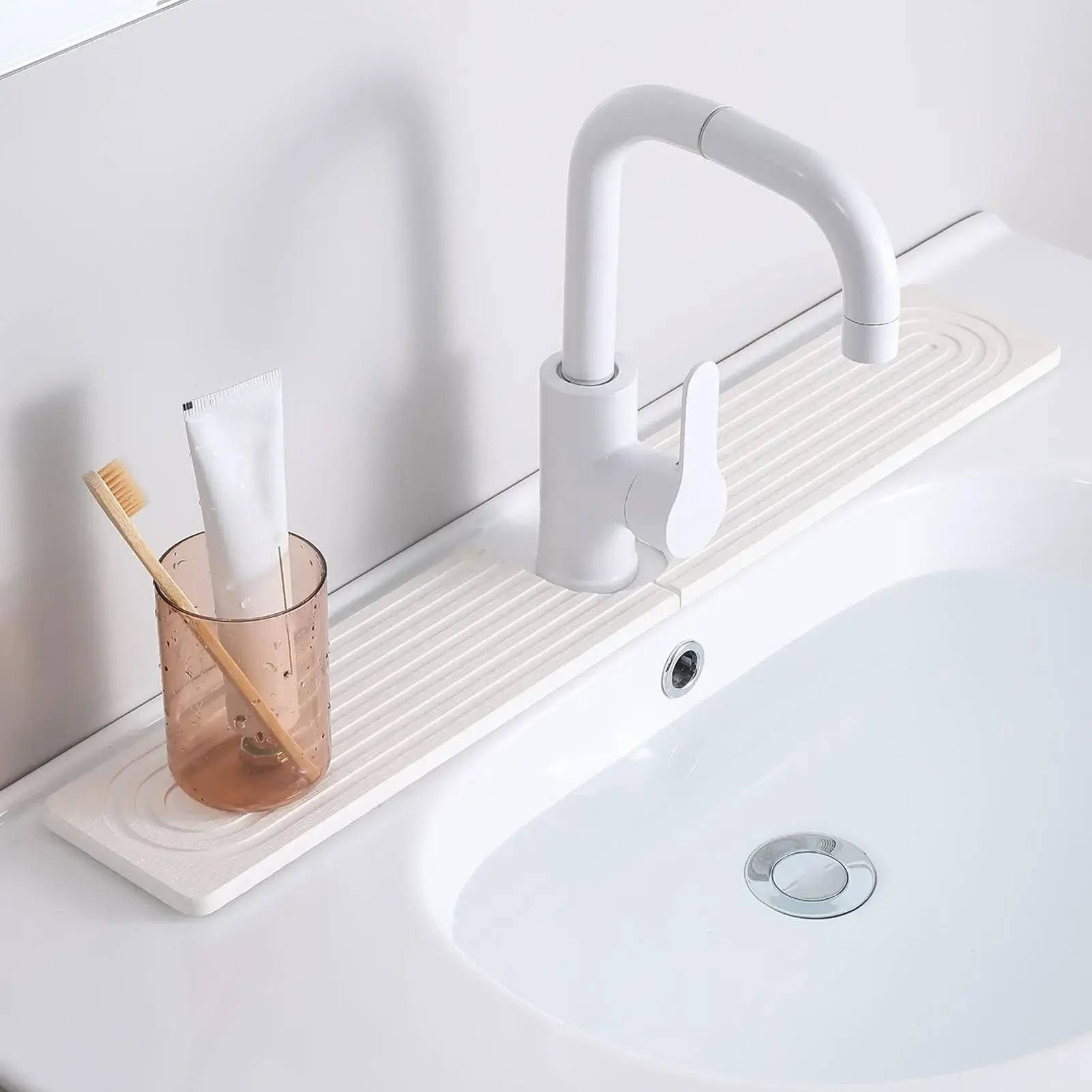 Super Absorbent Faucet Mat Diatomite Kitchen Sink Protector Drip Catcher Splash Guard Fast Drying Tray Household Accessories