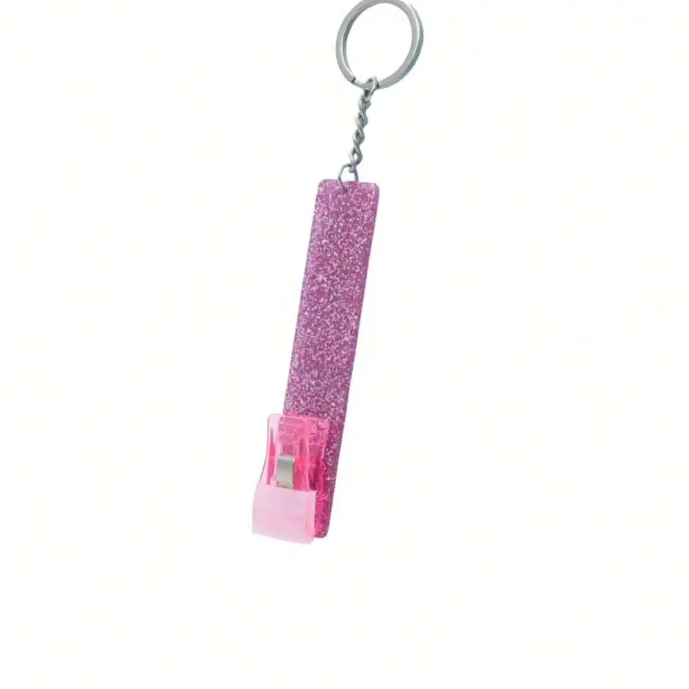 Glitter Pink Nail C…
