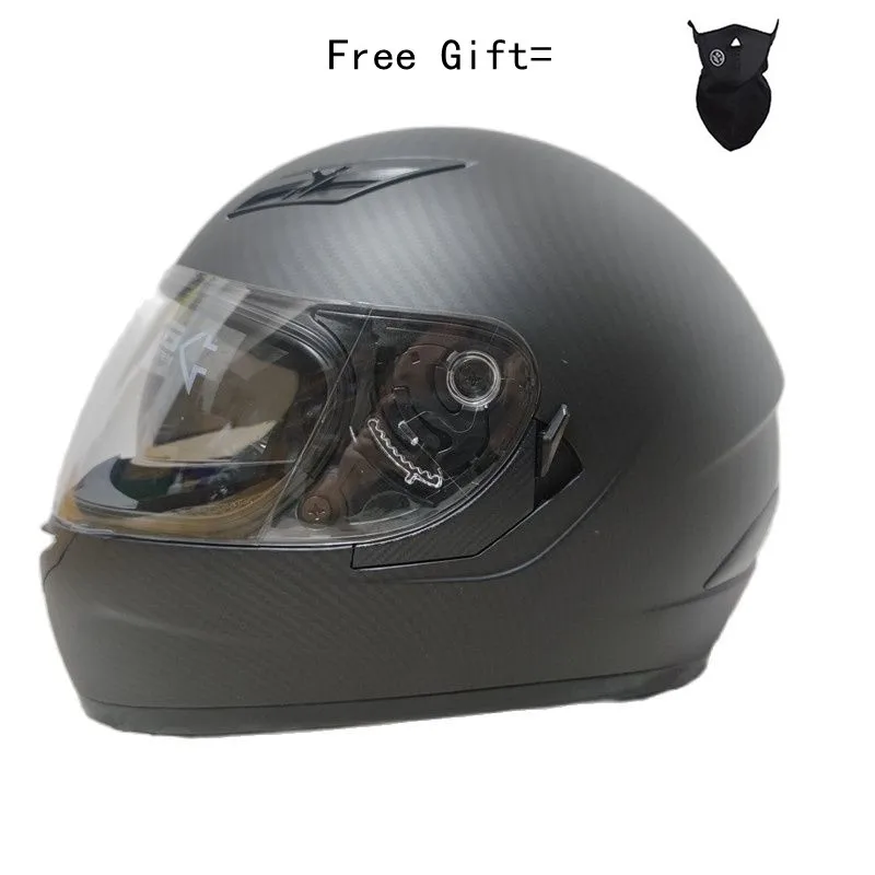 

1 Gifts Full Face Motorcycle Helmet Dual Lens Motorbike Helmet Double Visors Dirt Bike Helmets S M L Xl For Man Women