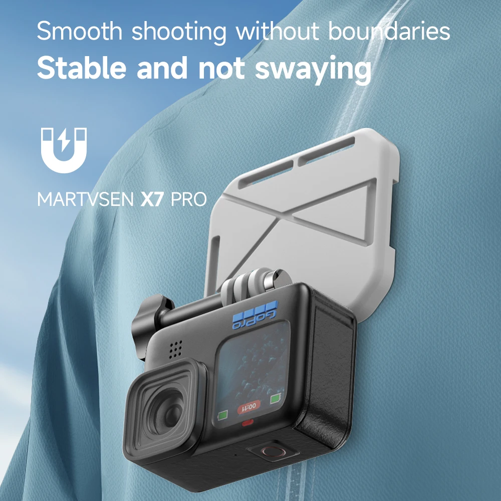 Suitable for gopro sports camera chest fixed magnetic suction quick release bracket DJI action4 cycling shooting accessories