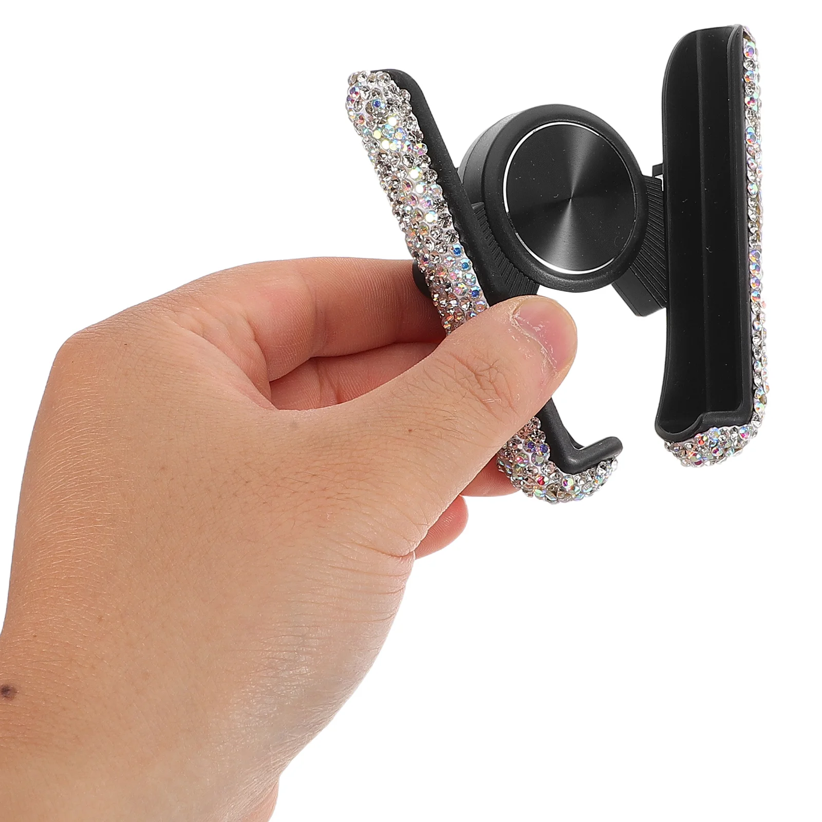 

2Pcs Car Phone Holder Universal Clip on Air Vent Stable Grip Car Navigation Bracket Mobile Phone Cradle Mount Compact Accessory