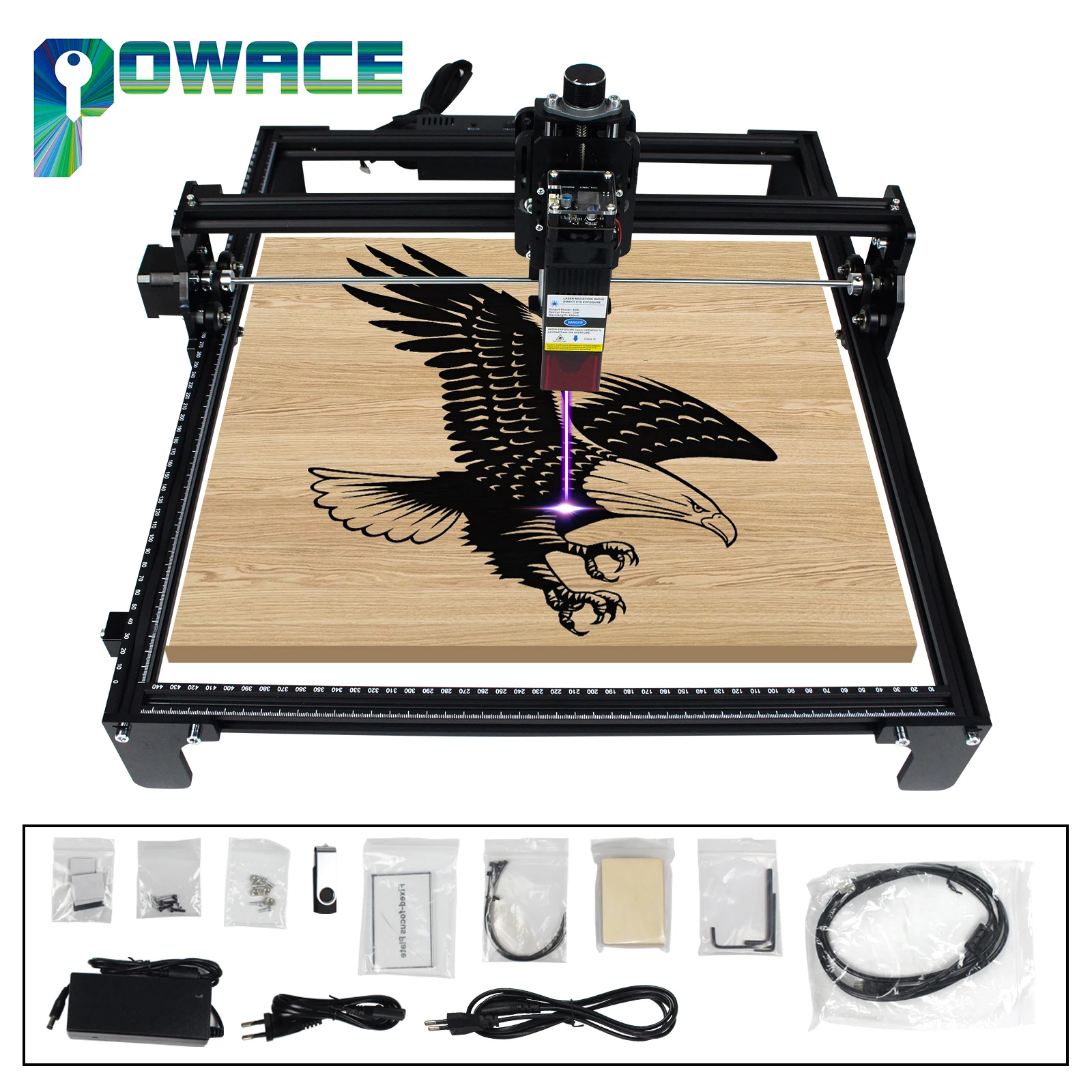 20W 40W Laser Cutting Machine DIY Printer Laser Engraver 4240 with Emergency Stop Switch for Cutter Wood Acrylic Engrave Mental