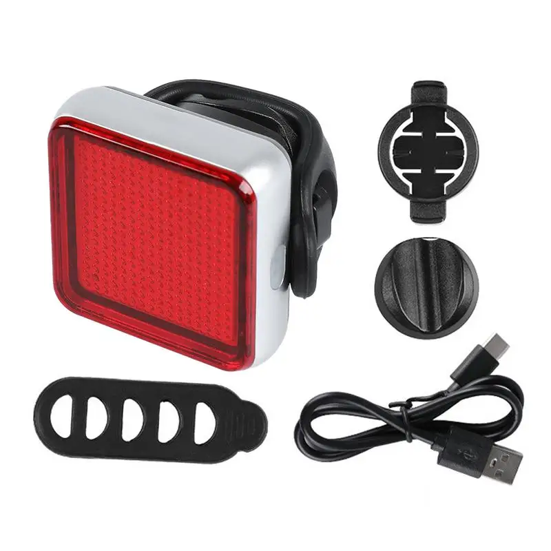 Bikes Tail Light Waterproof Patterns Changeable Smart Sensor Bikes Light Fast Charging Rear Light Easy Installation Night