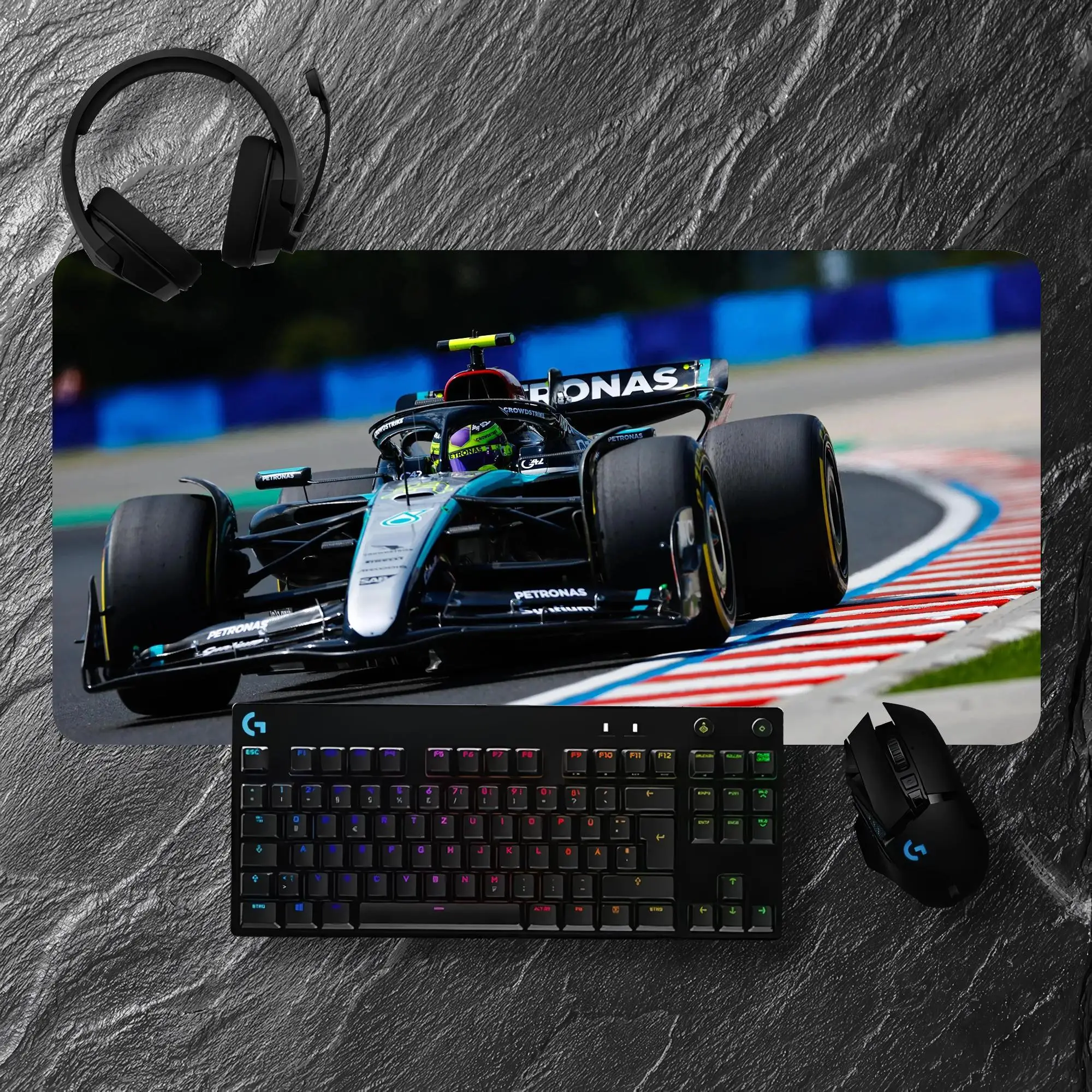 AMGS Formulas 1 F1 Mouse Pads Non-slip Lockedge Office Student Gaming Accessories Thicken Large Writing Pad Cushion Keyboard Mat