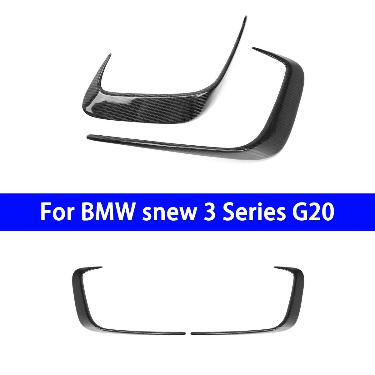 

Suitable for BMW's New 3 Series G20 Modified Carbon Fiber Rear Bumper Wind Knife Small Side Skirt Surround