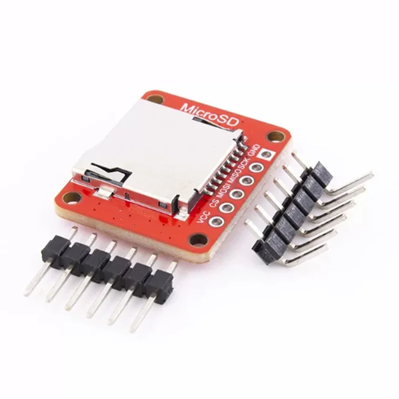 MicroSD TF Card Reader Module Small Form Factor Onboard Chip Support 3.3V to 5V Power Supply