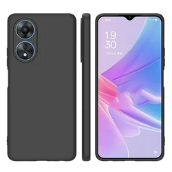 For OPPO A58 4G Case Slim Matte Black Soft TPU Silicone Case For OPPO A58 A 58 CPH2577 Phone Case OPPOA58 4G Back Cover