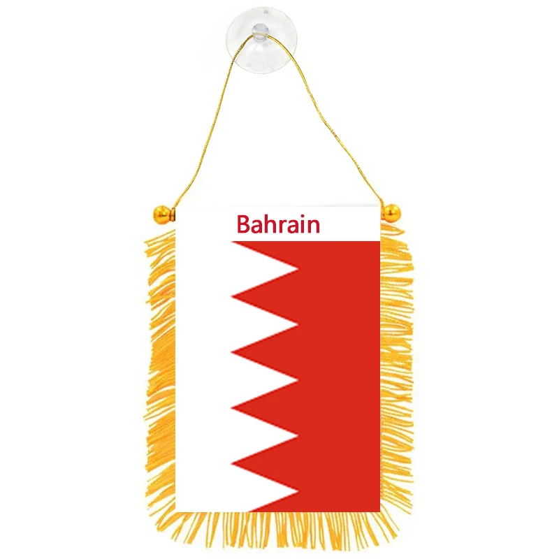 Fast Delivery Double Side Printing Bunting Pennant National Bahrain Hanging Flags
