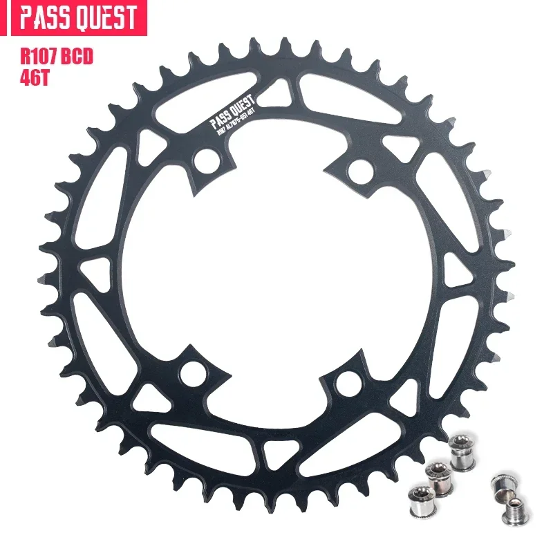 Pass Quest Round Kettingblad 107bcd Voor Sram Rivaliserende Axs 12S Crankset 107 Bcd Mtb Racefiets Kettingwiel 36 40 42 54 56 58 T