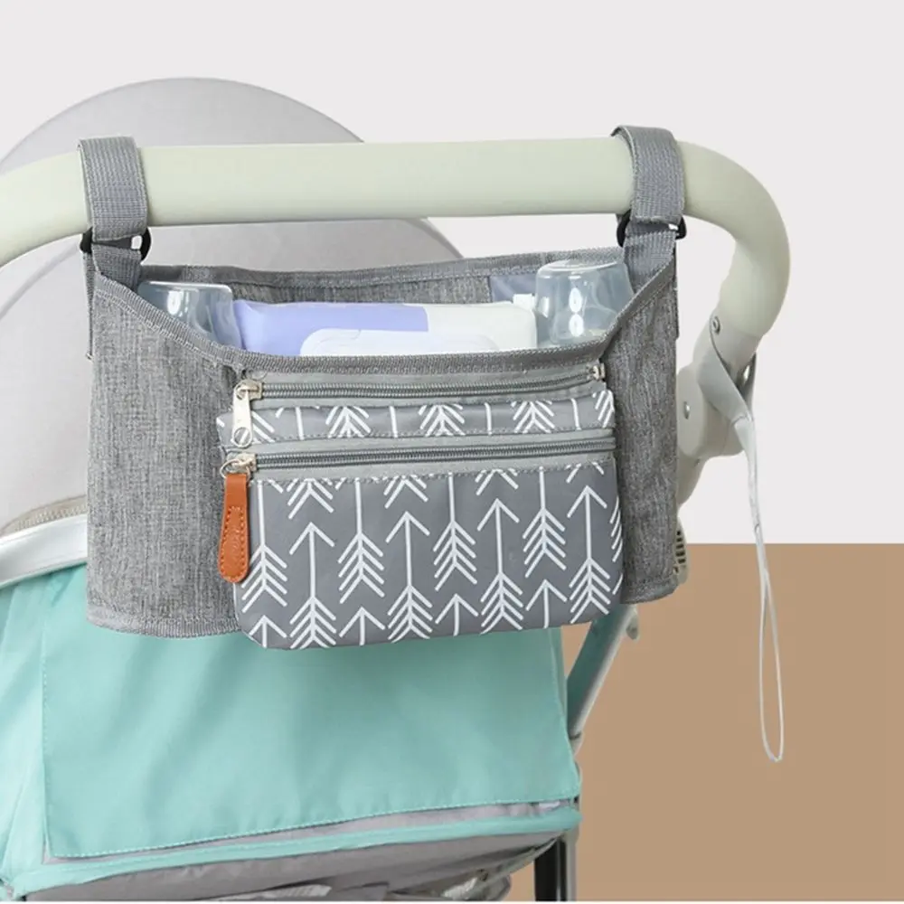 Per neonato carrozzina Buggy Storage Bag borse per pannolini per neonati borsa per passeggino portabicchieri per passeggino portabottiglie per Organizer per carrozzina