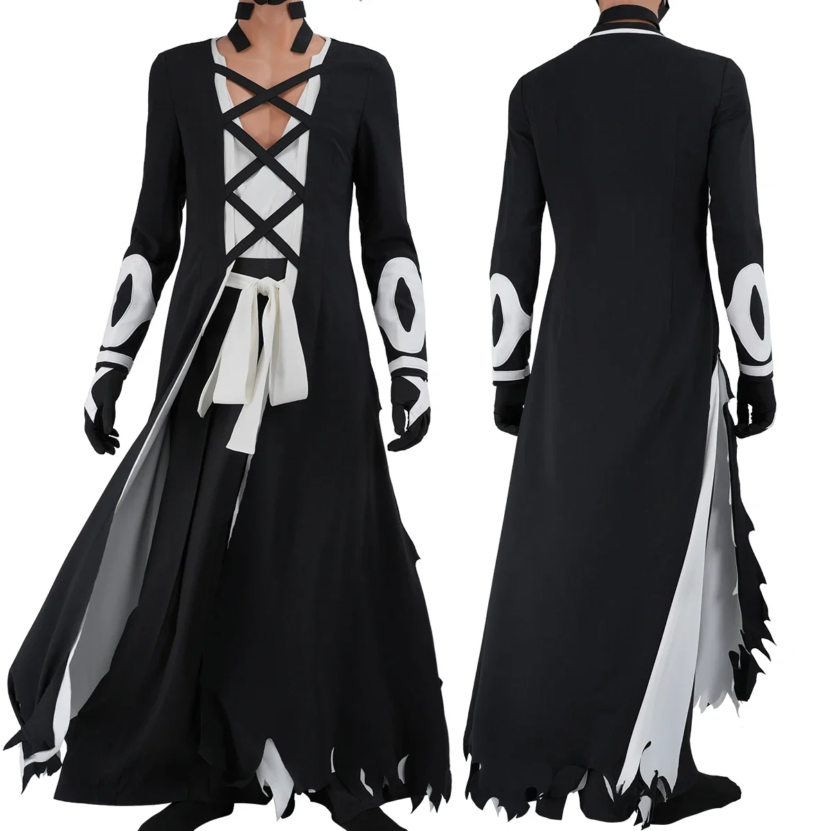 

Косплей Блела Аниме Куросаки Ичиго Косплей Костюм Хаори Жилет Брюки Черный Белый Cos Конвенция Унисекс Хэллоуин Рождество