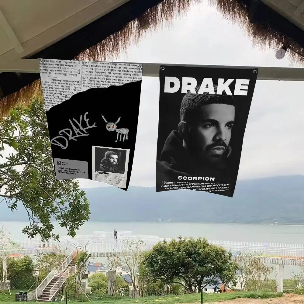 Striscioni Pubblicitari Giganti Singer D-Drake per Hip Hop - Banner Promozionali da Appendere per Negozi e Stand Espositivi