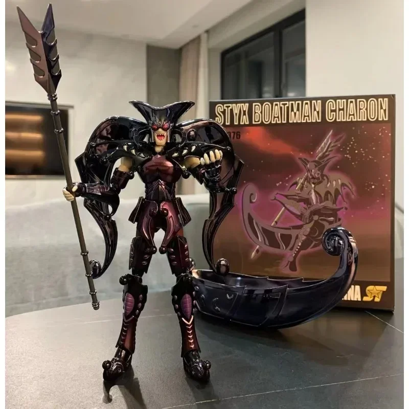 

ST Модель Saint Seiya Myth Cloth EXM Acheron Charon Металлический корпус Hades Specters Surplice THE LOST CANVAS Рыцари знаков зодиака Фигурки