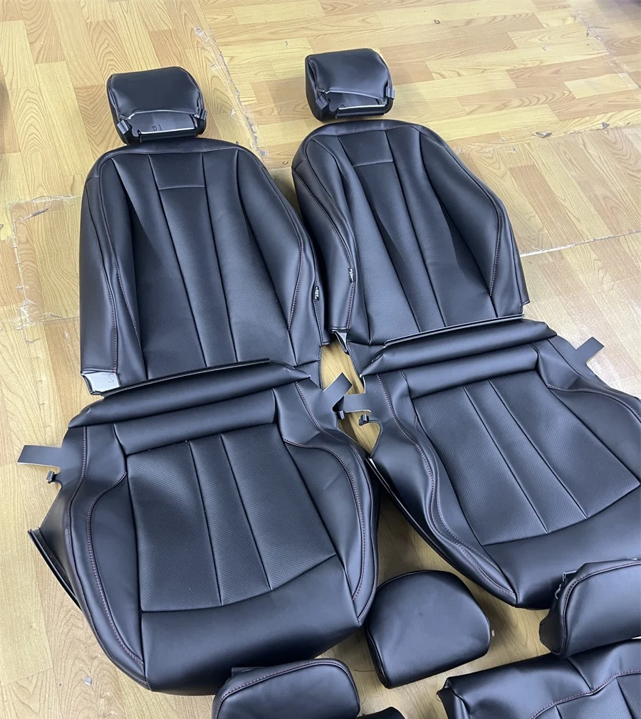 

RELI1 Custom Black Leather for All Audi to RS Auto Accessories Motorsport Seats A3 A4 A5 A6 A7 A8 Q3 Q5 Q7