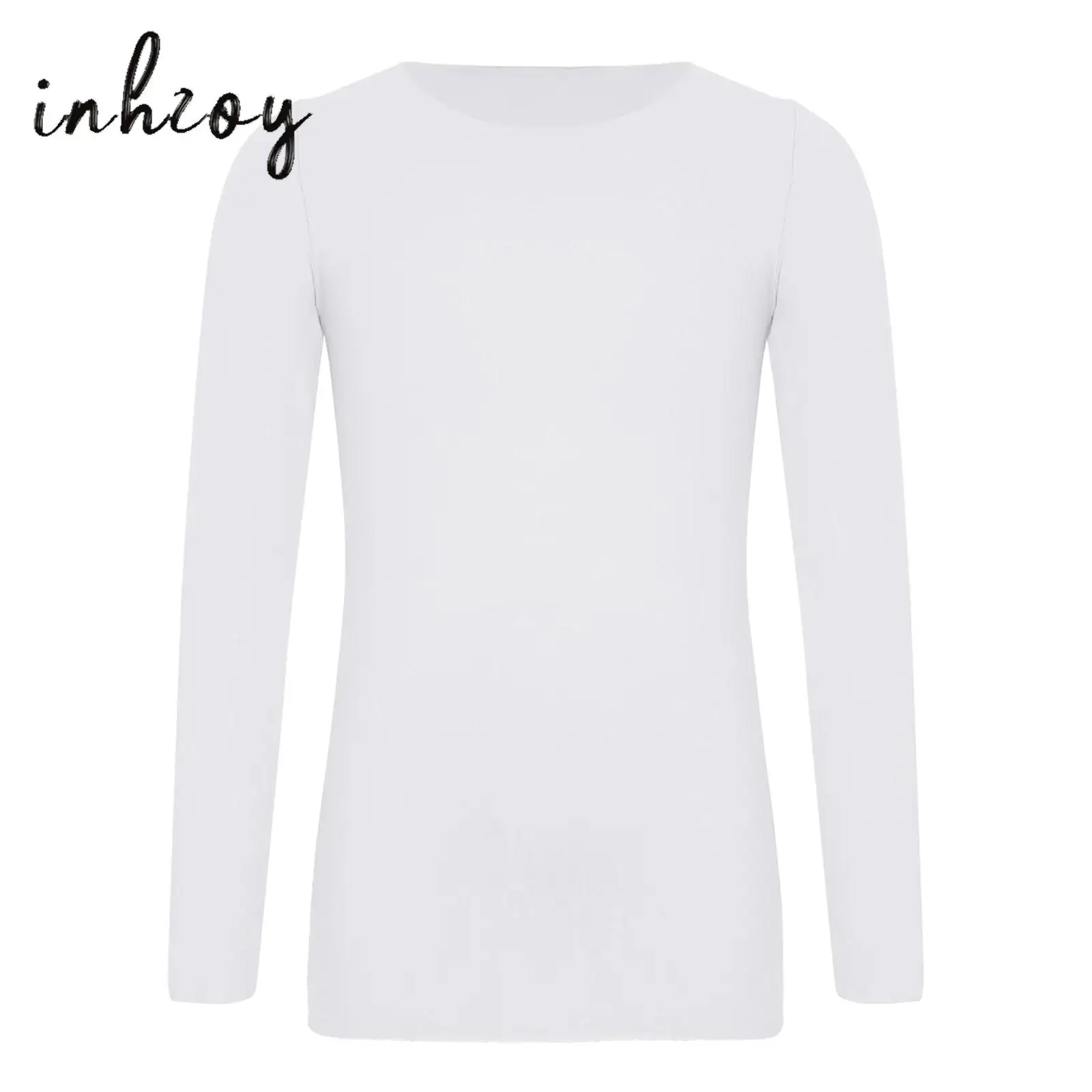 

Детская бесшовная термофутболка с длинным рукавом для танцев, базовый слой для тренировок, нижнее белье