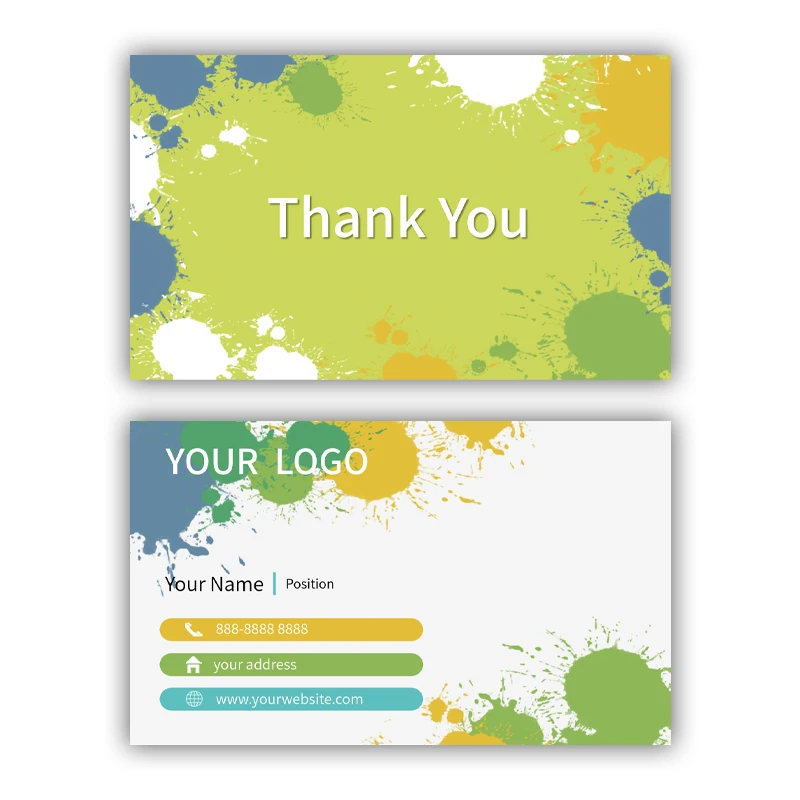 Custom Thank You for Supporting My Small Business Card Thanks Greeting Card Appreciation Cardstock for Sellers Gift 9*5.4cm