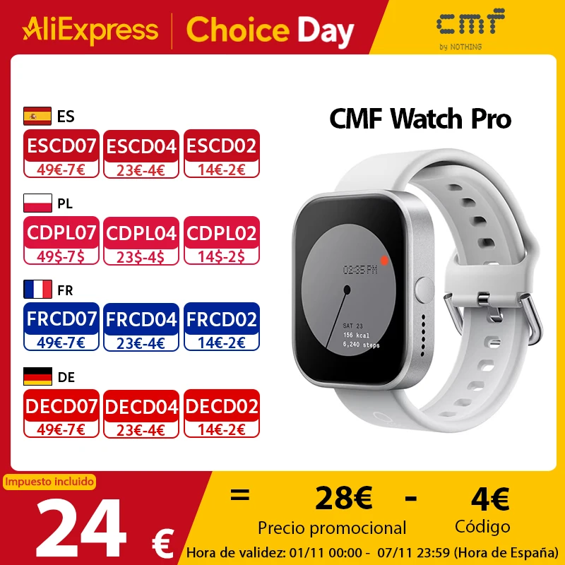 Global Version CMF by Nothing Watch Pro 1.96