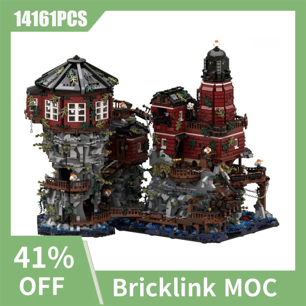 NEW City Hot Selling Street View Moc Modular Lighthouse Astronomer Planetarium model creative ideas ChildToy birthdayGift Blocks