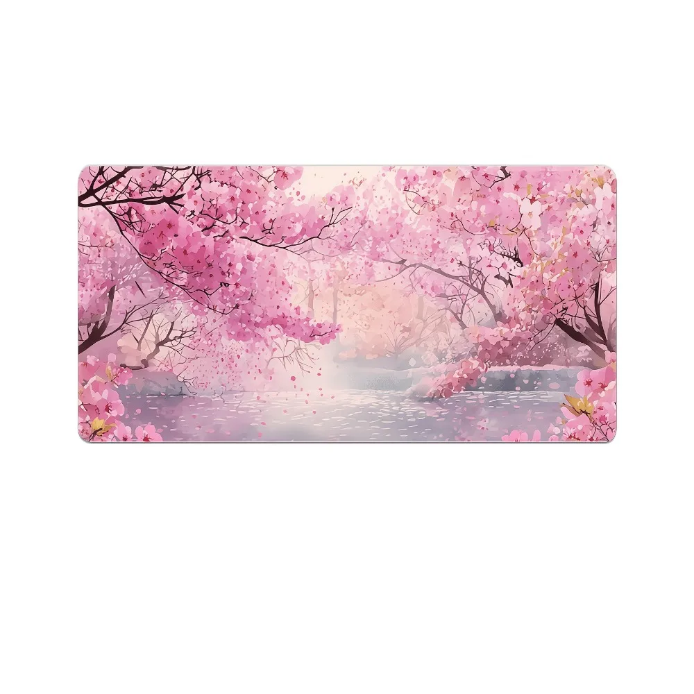Anime Mouse Pad, Cherry Blossom Mouse Pad - Desk Decoration Pad, Office Supplies and Accessories Alfombrillas Para Escritorio view 4