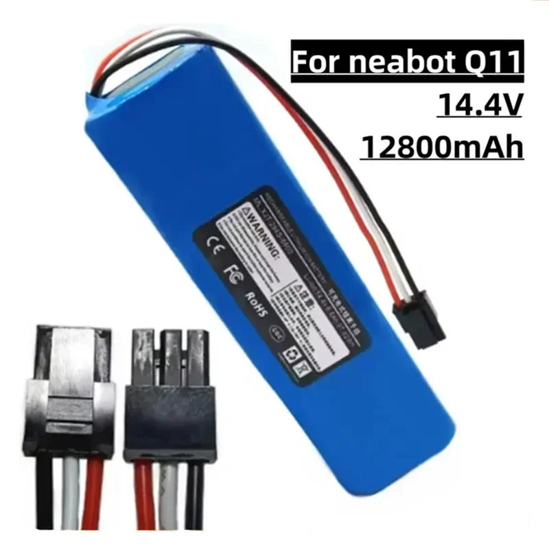 

Литий-ионная аккумуляторная батарея 14,4 В для робота-пылесоса Neabot Q11, сменные аксессуары, 12800 мАч, 14,8 В