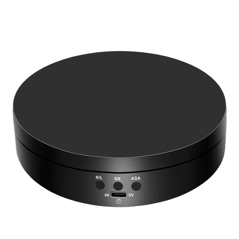 360-Grad-Drehteller, Elektrischer Rotierender Spiegel-Präsentationsständer, USB/Batterie Duale Stromversorgung, Rotierende Aufnahme, Drei Geschwindigkeitsstufen – Detail 9