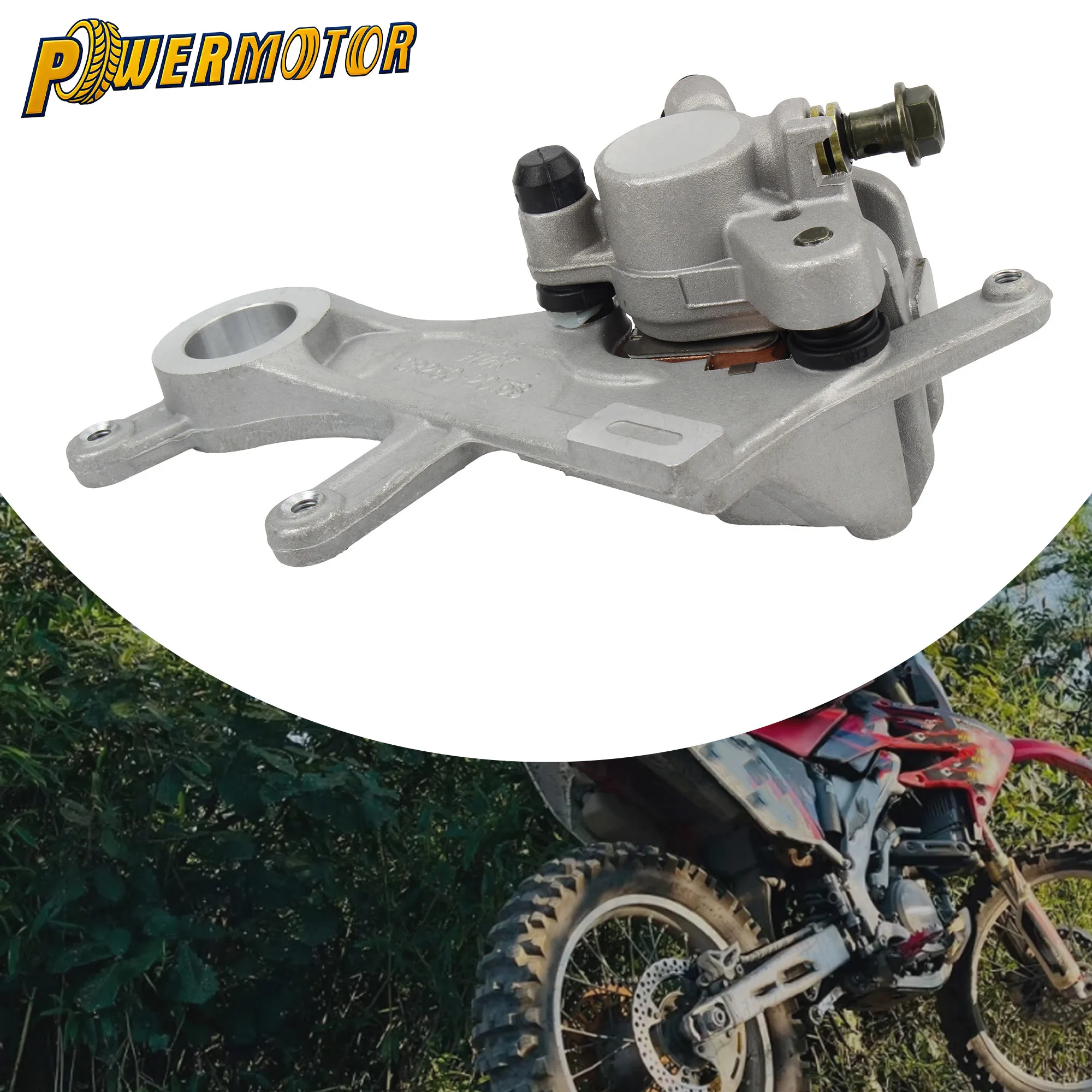 Motocross Rear Brake Caliper With Brake Pads For Honda CR 125R 250R CRF 250R 450R 250X 450X Motorcycle Modified Accessories