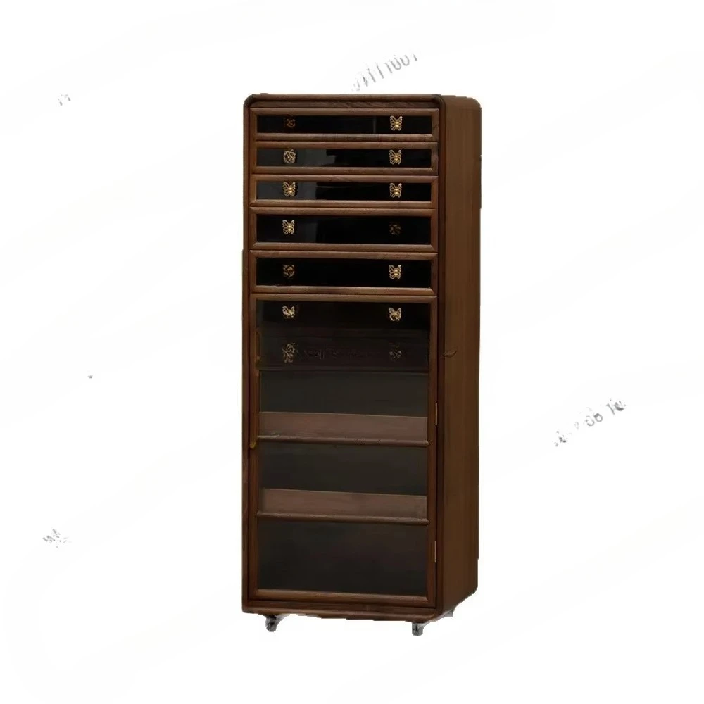 drawer type dental storage cabinet teacup tea set storage modern light luxury floor cultural and play jewelry storage cabinet