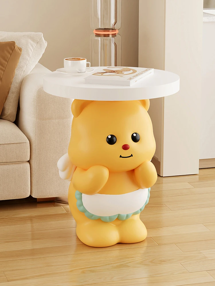 Cute Yellow Bear Tea Table Decoration Living Room,Floor Ornament,TV Cabinet,Sofa,Side Corner Tables,Decoration,Gift Customized