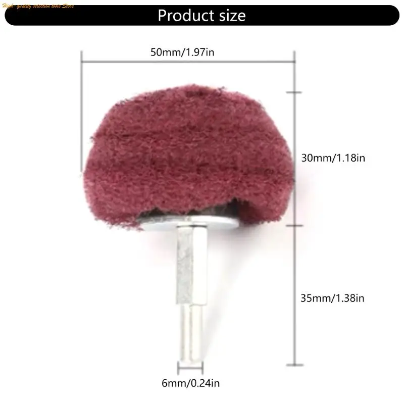 

203F Double Function Scouring Grinding Head Mushroom Design Polishing Accessories Set