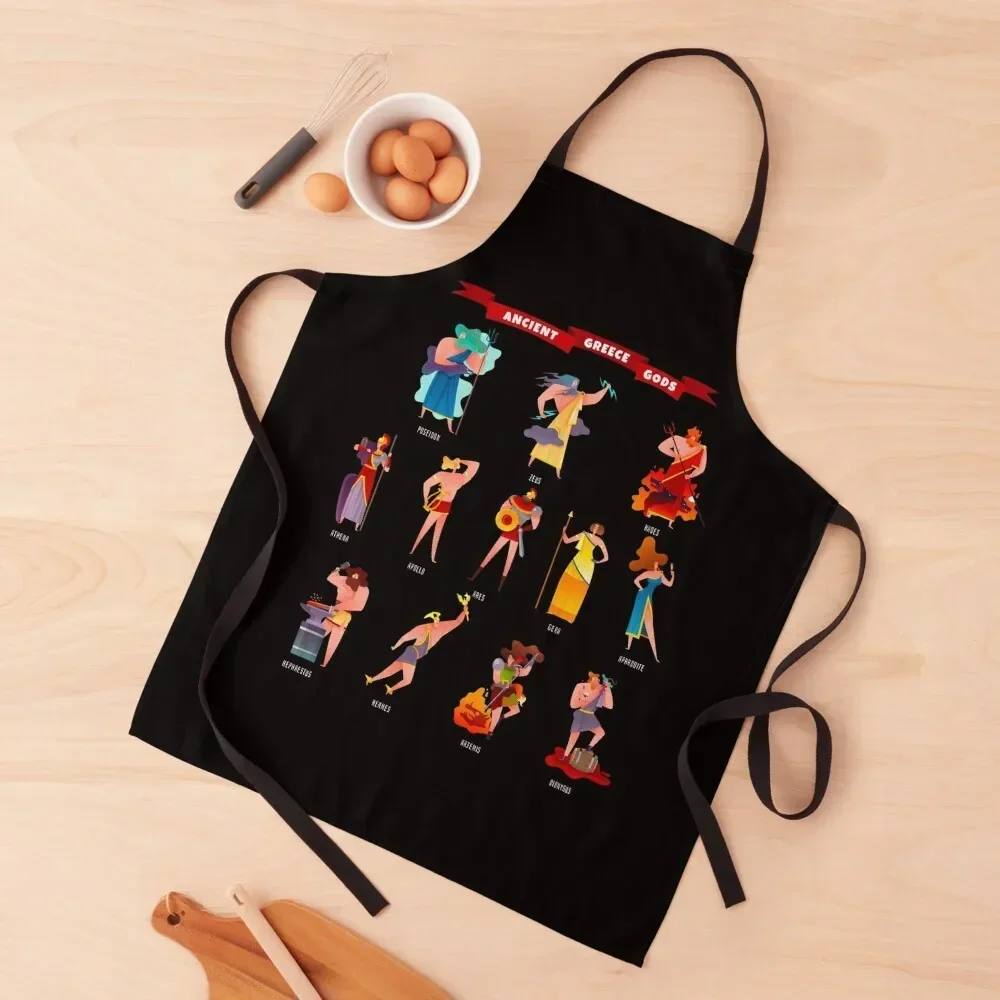 Greek Gods Greek Mythologie Ancient Legends Apron Kitchen Items christmas kitchen New year's Apron