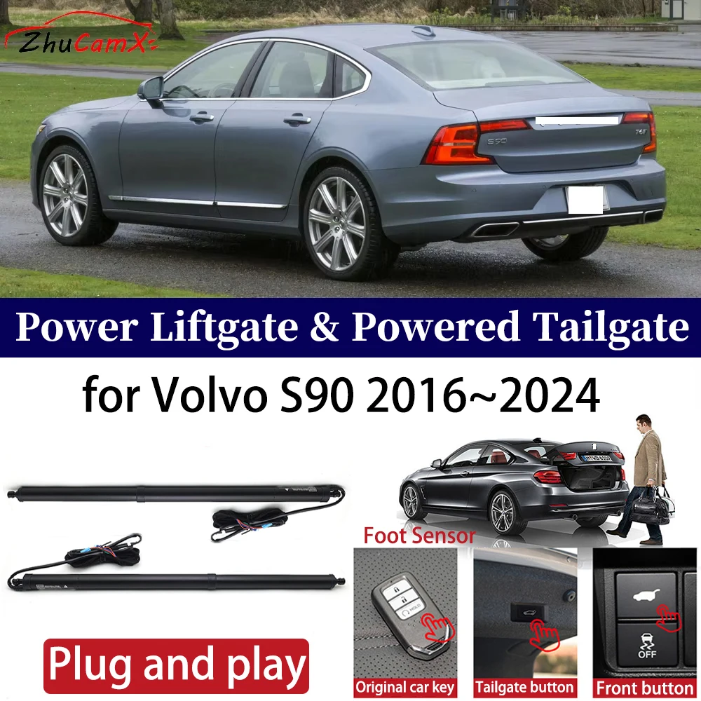 ZhuCamX for Volvo S90 2016-2025 Car OEM Power Electric Automatic One-Click Smart Liftgate Tail Gate Strut Opener Plug and play