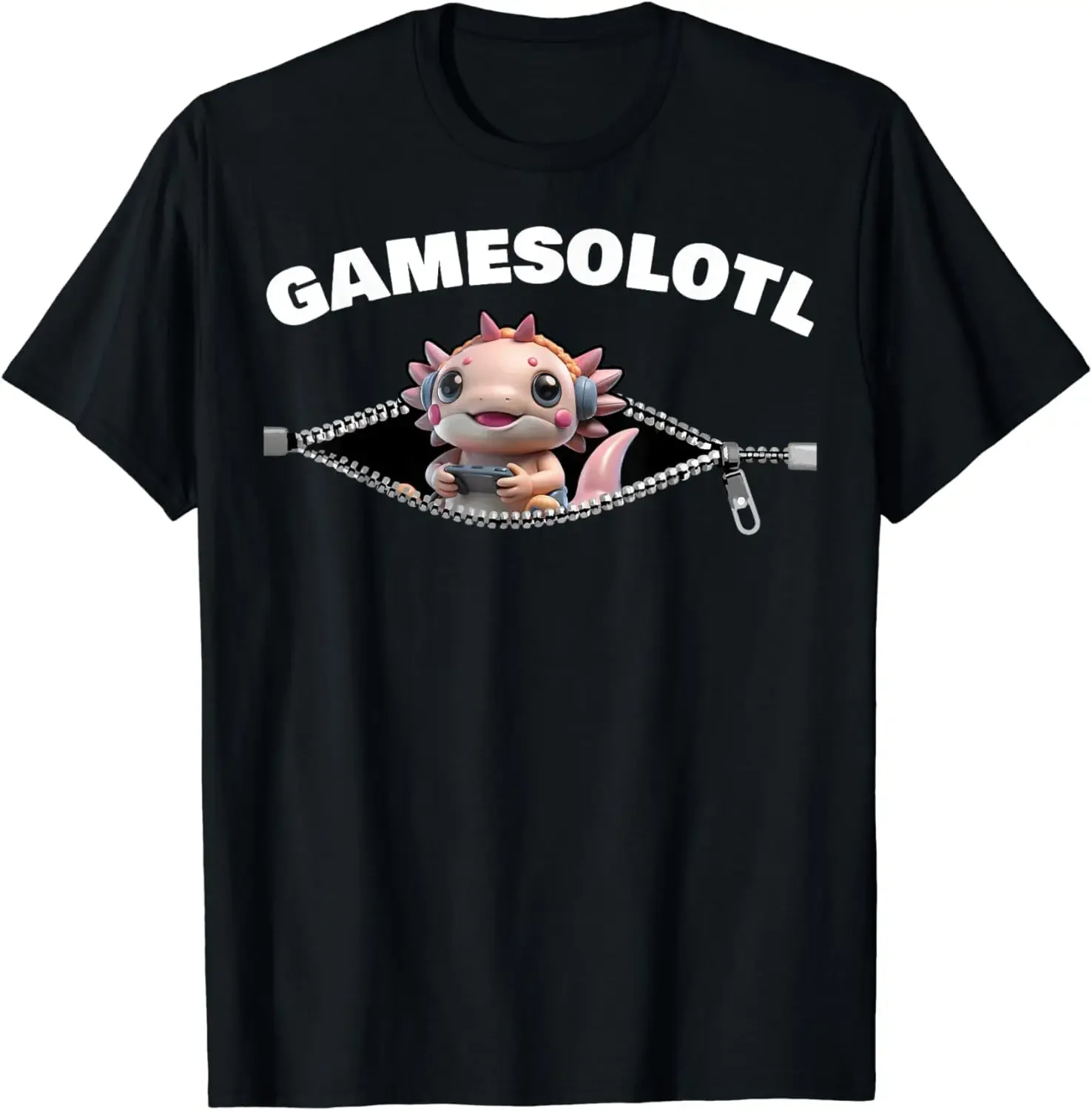 

Kawaii Game Boys Anime Manga Otaku Axolotl T-Shirt Anime Graphic T-shirts For Men Clothing Women Tees High Quality 100%Cotton