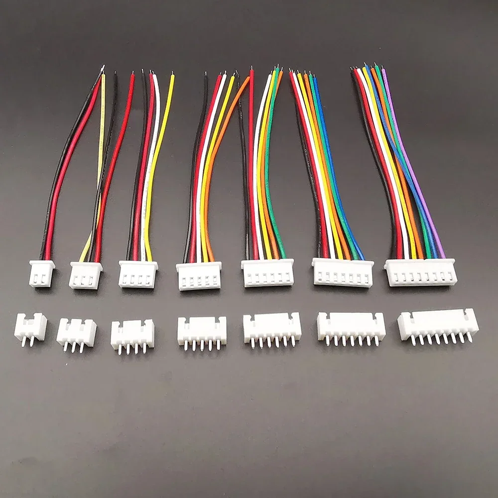 5Sets 2.0mm Wire Cable Connector 2/3/4/5/6 Pin Male and Female Plug Socket  20cm Wire Length 26AWG