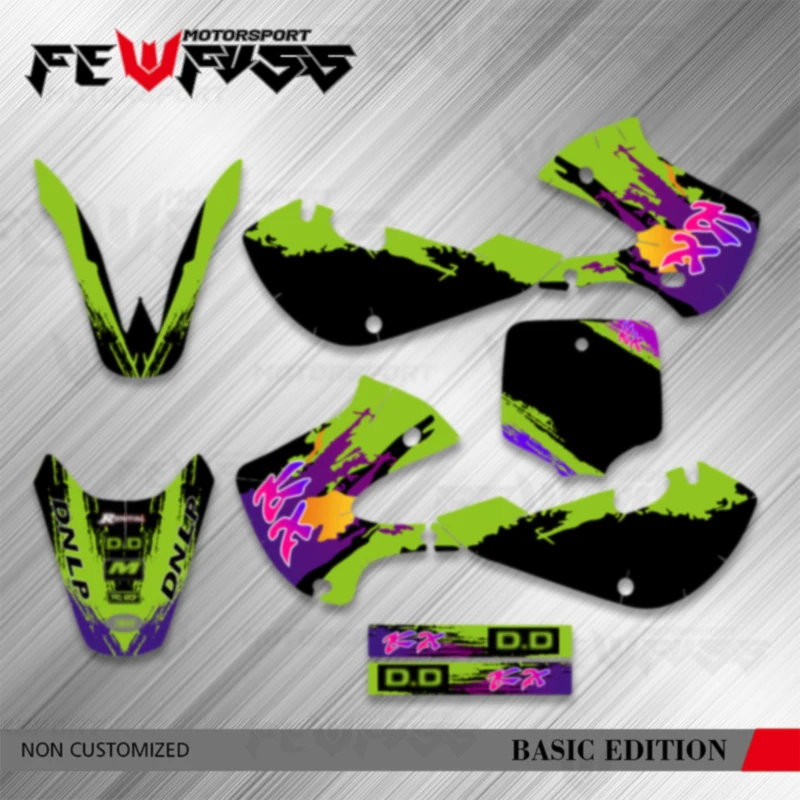 

Fewfuss для Kawasaki для KX65 2000-2021, графические наклейки для мотоцикла, наклейки, новый стиль, наклейки
