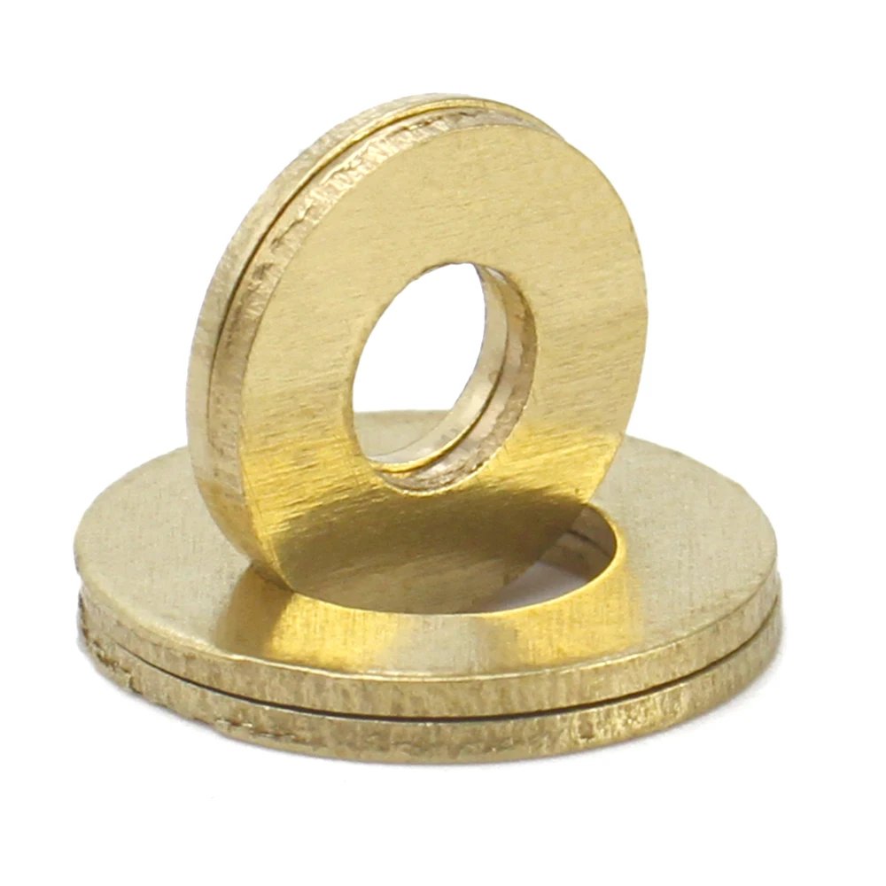 M2-M22 GB97 Solid Brass Flat Washers Pure Copper Shim Gasket Metal Spacer Pad Industrial Hardware Fastener Meson