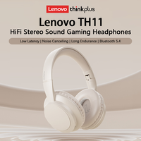 Lenovo TH11 Noise Reduction Wireless Headsets Bluetooth 5.4 Earbuds HiFi Stereo Headphones Low Latency Gaming Earphones with Mic